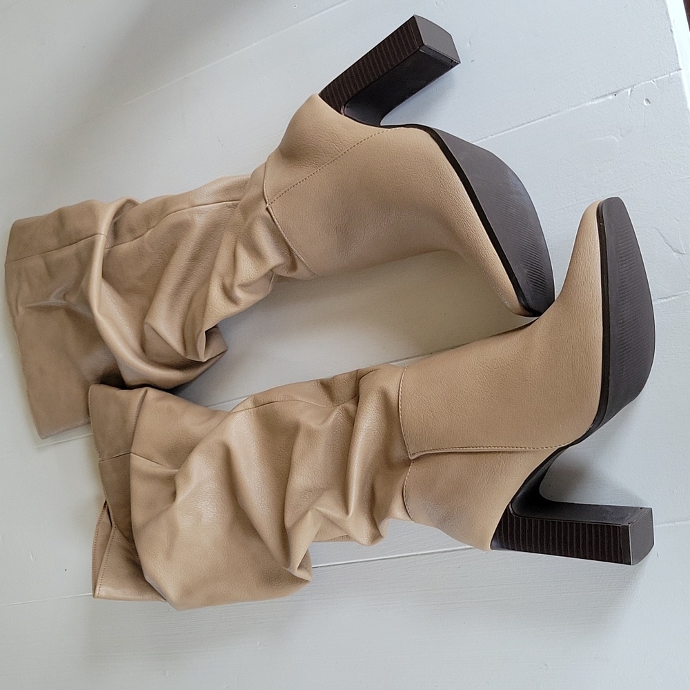 Knee High boots tan